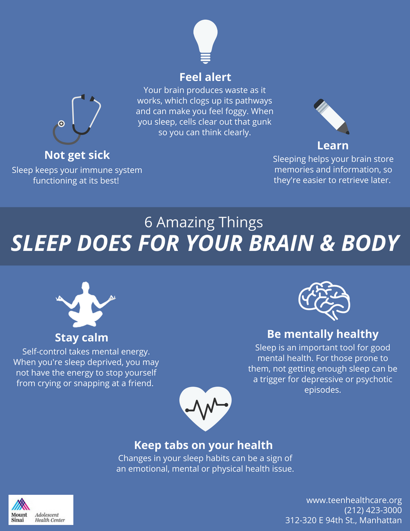 infographic: 6 amazing things sleep does for your brain & body